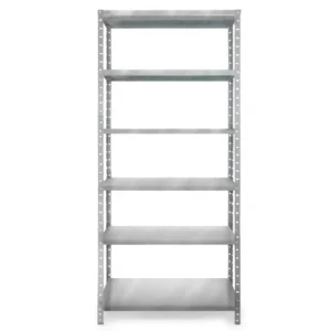 PROMO 2X1 Estantería Metálica Multiuso de 6 Niveles con Bandejas Reforzadas – Acero Galvanizado o Negro – 90 cm